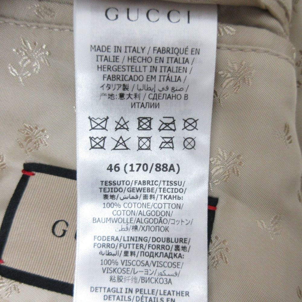 Gucci GG Denim Bomber Jacket Indigo Spring Summer Fall Winter 46 — view 7