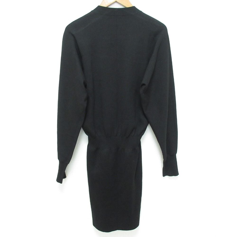 Louis Vuitton LV Logo Cashmere Blend Knit Dress Black Spring Summer Fall M — view 2
