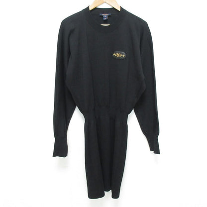 Louis Vuitton LV Logo Cashmere Blend Knit Dress Black Spring Summer Fall M
