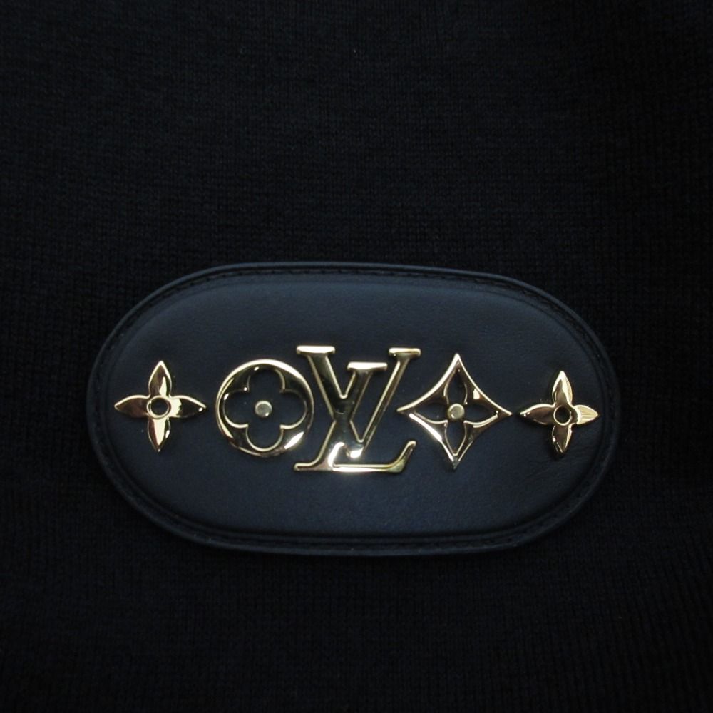 Louis Vuitton LV Logo Cashmere Blend Knit Dress Black Spring Summer Fall M — view 4
