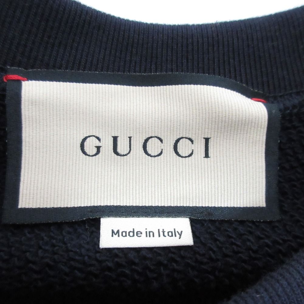 Gucci Kitten Logo Crew Neck Sweatshirt XXS Dark Navy Spring Summer Fall Winter — view 5