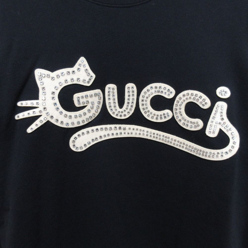 Gucci Kitten Logo Crew Neck Sweatshirt XXS Dark Navy Spring Summer Fall Winter — view 4