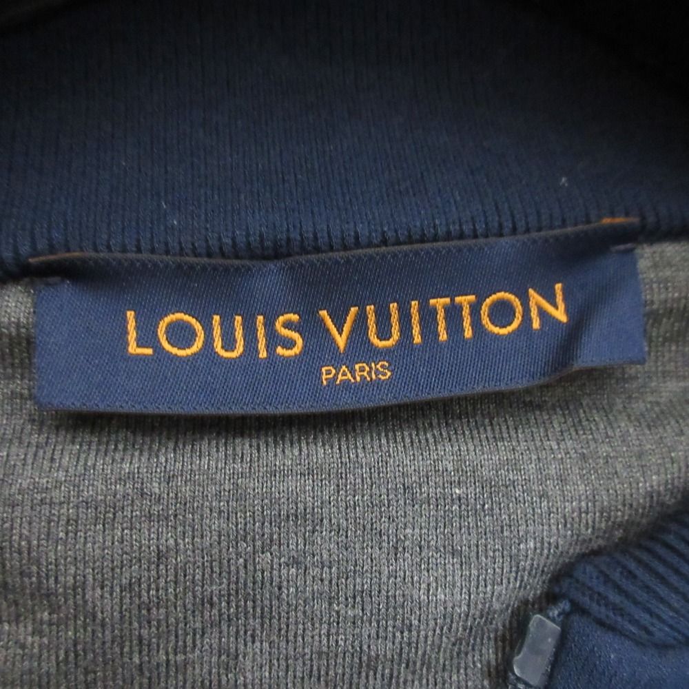 Louis Vuitton Drop Needle Monogram Bomber Zip Up Jacket Tbu Navy Spring L — view 4