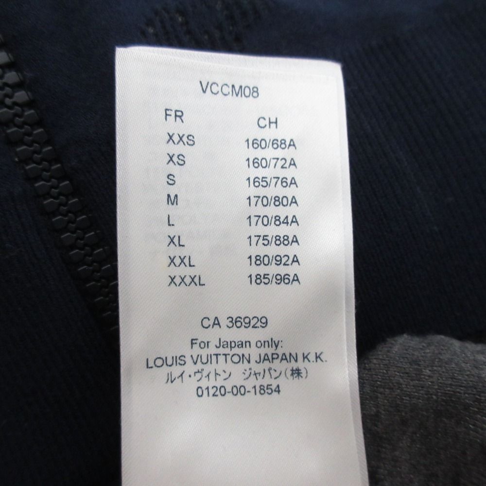 Louis Vuitton Drop Needle Monogram Bomber Zip Up Jacket Tbu Navy Spring L — view 6