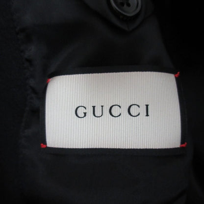 Gucci Wool Chesterfield Over Coat Black — view 7
