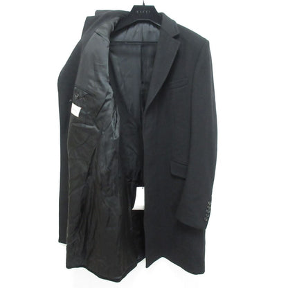 Gucci Wool Chesterfield Over Coat Black — view 3