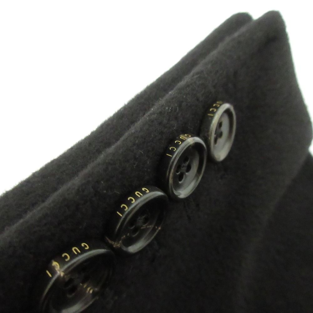 Gucci Wool Chesterfield Over Coat Black — view 6