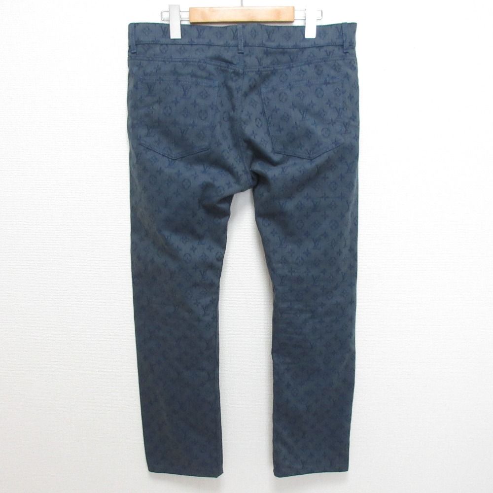 Louis Vuitton Monogram Denim Pants Qjq Indigo Spring Summer Autumn Winter — view 2