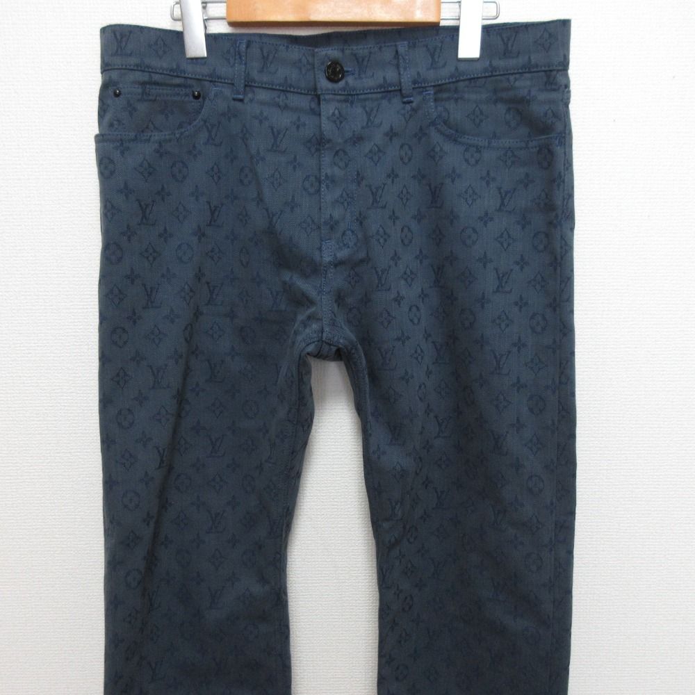 Louis Vuitton Monogram Denim Pants Qjq Indigo Spring Summer Autumn Winter — view 3