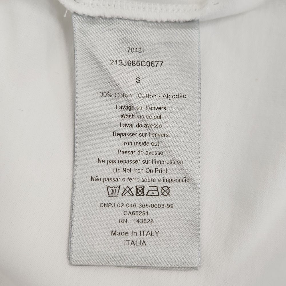 Dior Homme Travis Scott Cactus Jack Logo Print T-Shirt White Spring Summer S — view 8