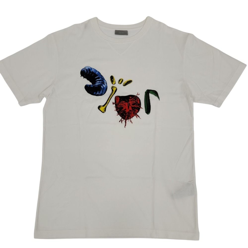 Dior Homme Travis Scott Cactus Jack Logo Print T-Shirt White Spring Summer S — view 3