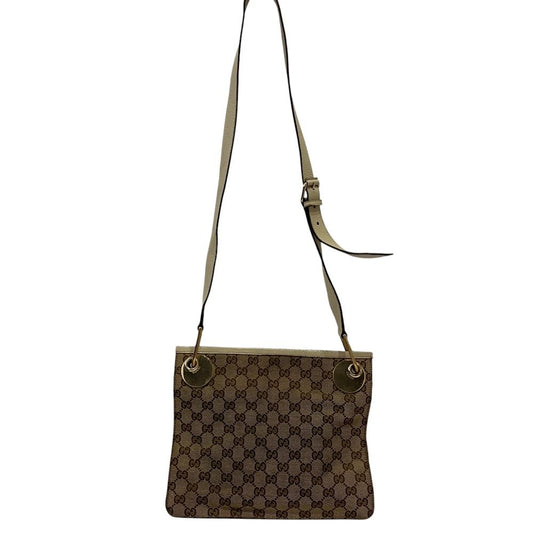 Gucci GG Canvas Shoulder Bag Beige