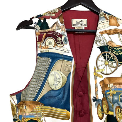 Hermes St Christopher and the Infant Jesus Silk Scarf Vest Gilet Multicolor 50 — view 3