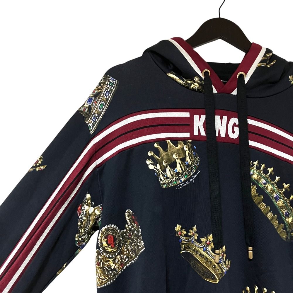 Dolce & Gabbana Crown Print Hoodie Trackpants Set Black — view 4