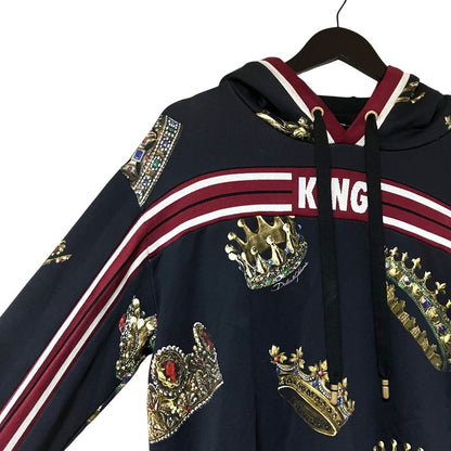 Dolce & Gabbana Crown Print Hoodie Trackpants Set Black — view 4