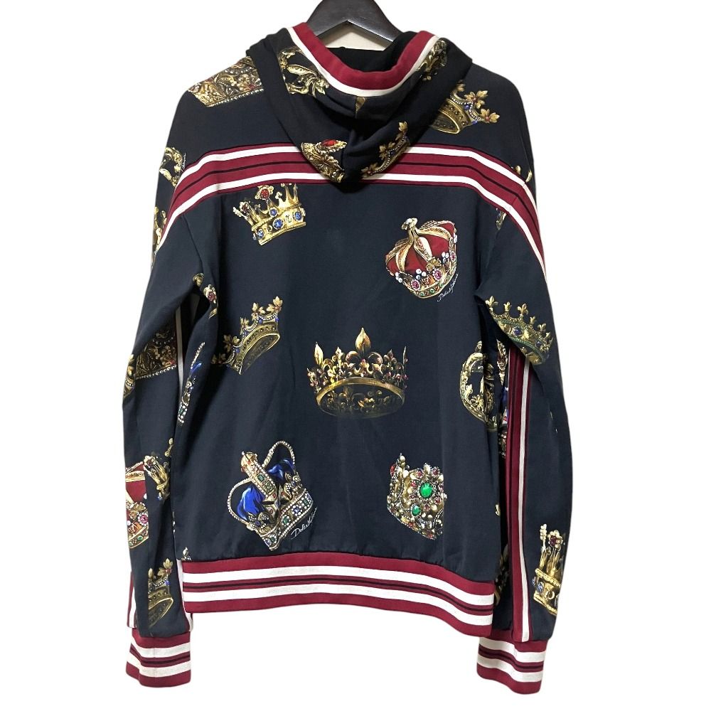 Dolce & Gabbana Crown Print Hoodie Trackpants Set Black — view 3