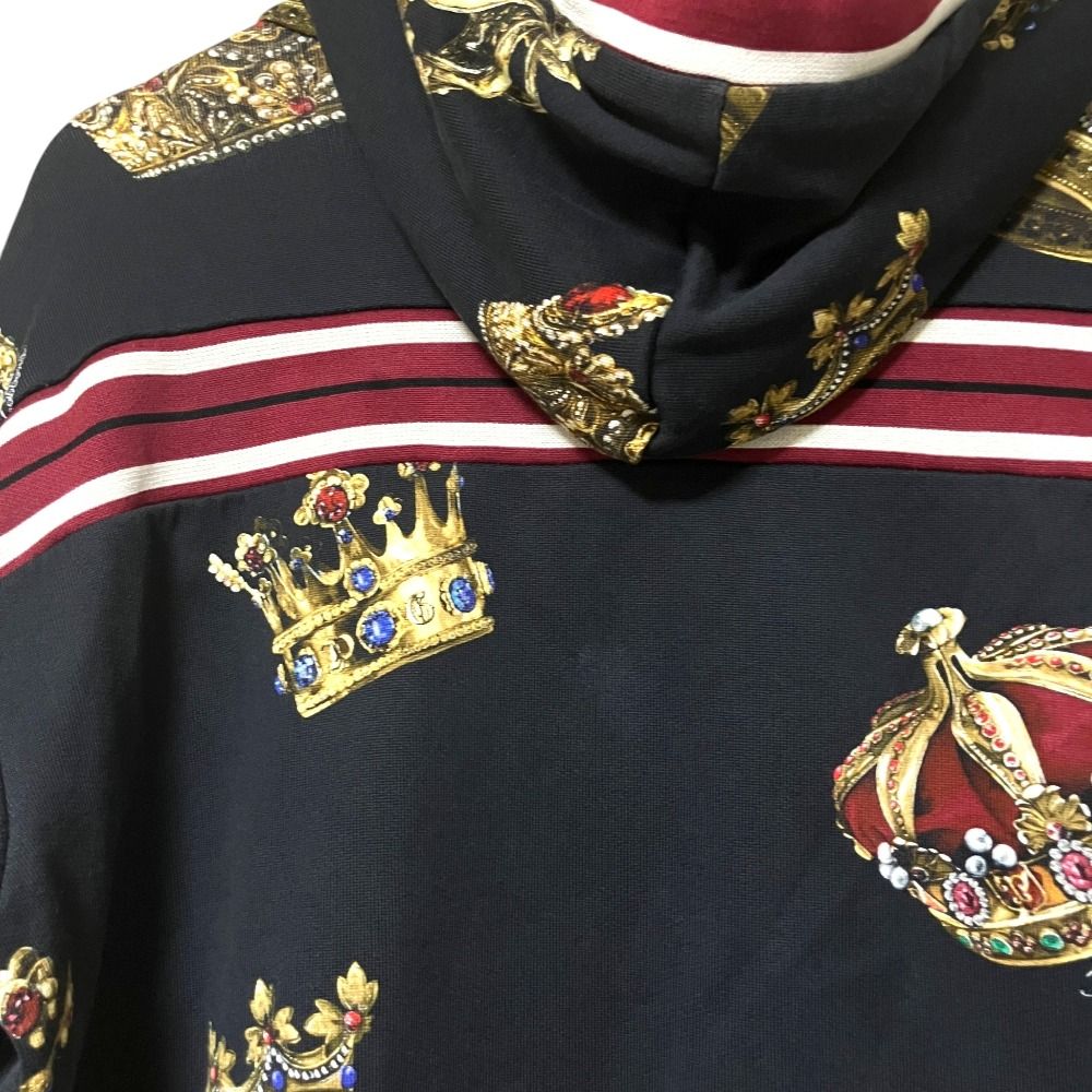 Dolce & Gabbana Crown Print Hoodie Trackpants Set Black — view 5