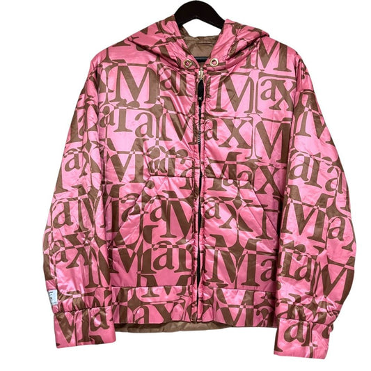 Max Mara the Cube Cameluxe Reversible Zip Up Padded Jacket Pink Spring 36