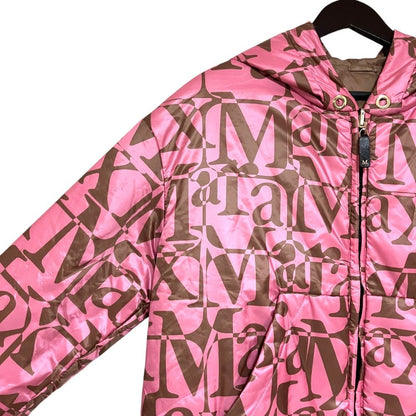 Max Mara the Cube Cameluxe Reversible Zip Up Padded Jacket Pink Spring 36 — view 3