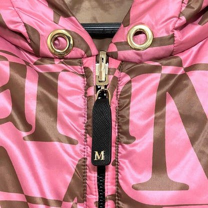 Max Mara the Cube Cameluxe Reversible Zip Up Padded Jacket Pink Spring 36 — view 4