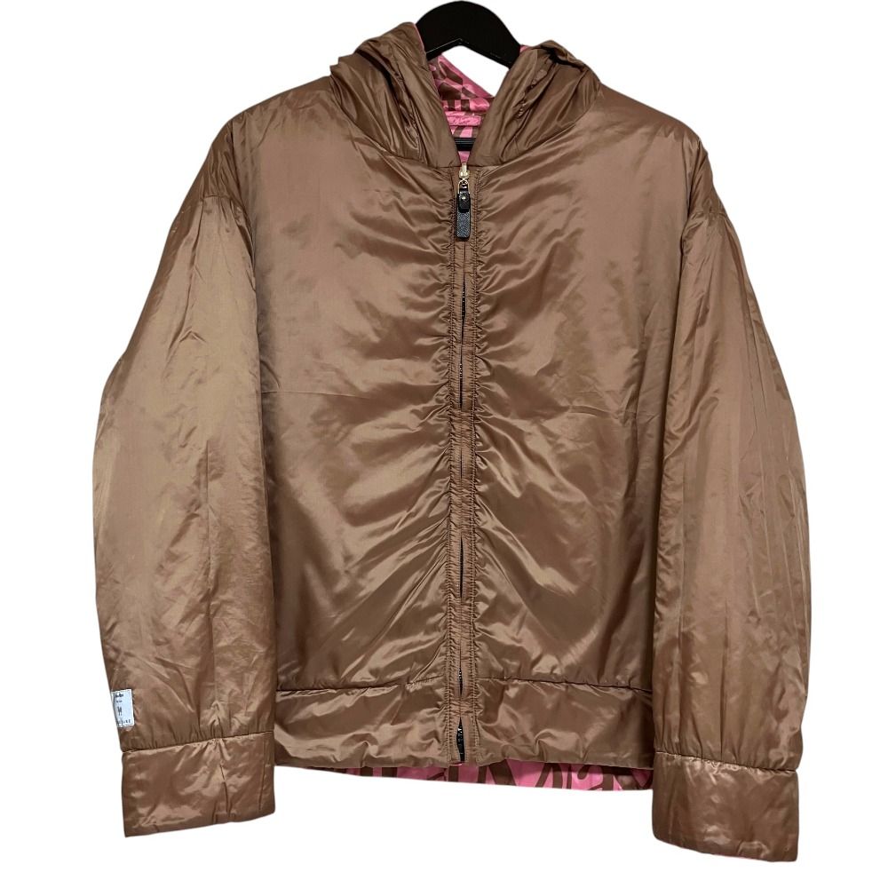 Max Mara the Cube Cameluxe Reversible Zip Up Padded Jacket Pink Spring 36 — view 5