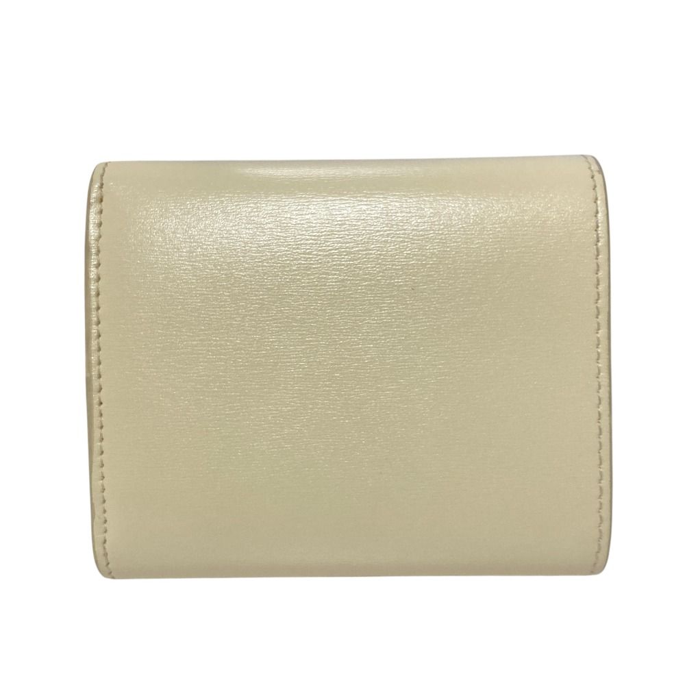 Celine Triomphe Small Flap Wallet Light Cream — view 2