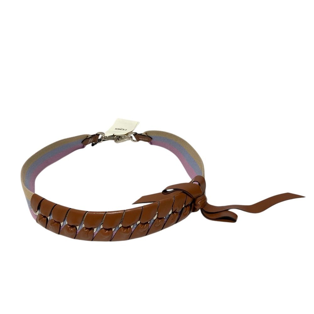 Fendi Strap You Leather Braided Brown Multicolor — view 2
