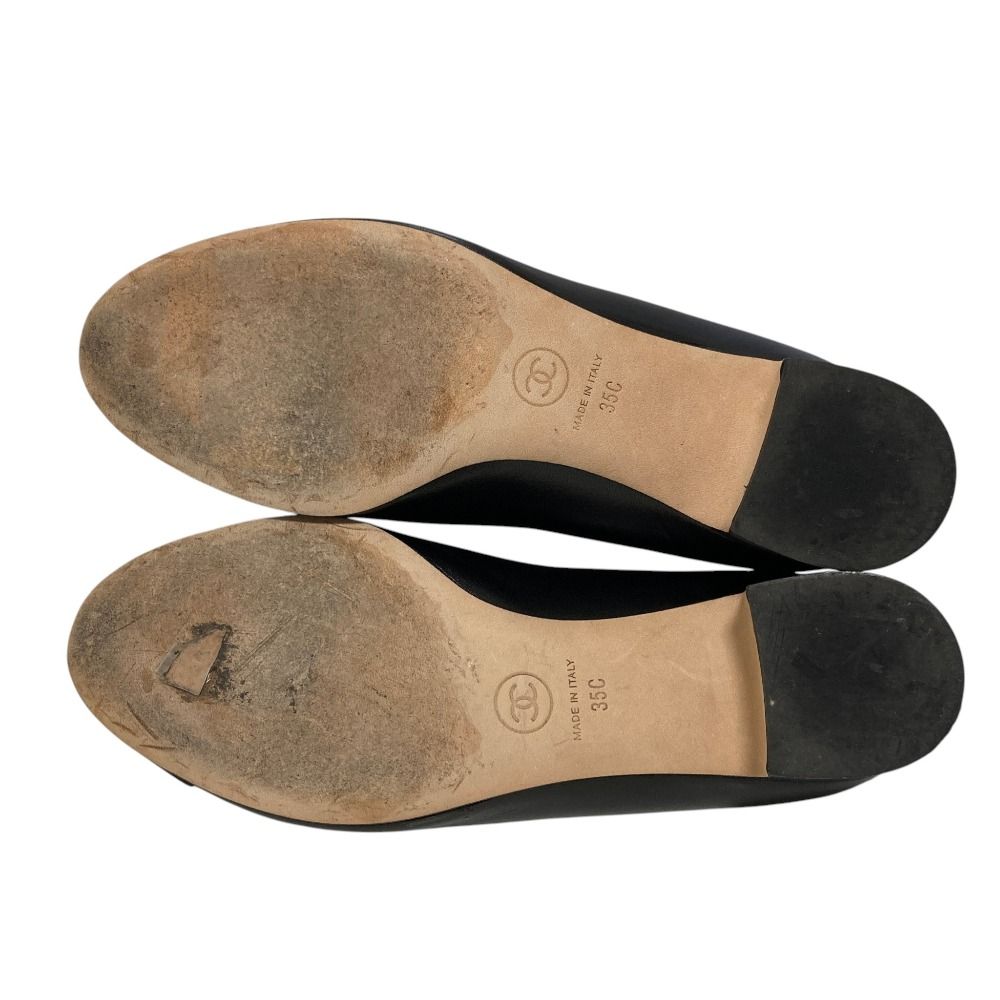 Chanel CC Logo Pearl Gran Pumps Black Spring Summer Winter Heels — view 5
