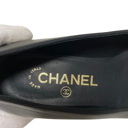 Chanel CC Logo Pearl Gran Pumps Black Spring Summer Winter Heels — view 7