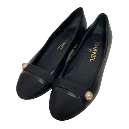 Chanel CC Logo Pearl Gran Pumps Black Spring Summer Winter Heels