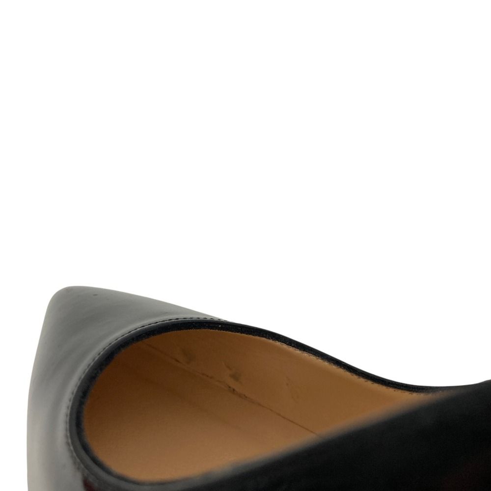 Chanel Vintage CC Logo Leather Almond Toe Pumps Black Spring Summer Fall — view 8