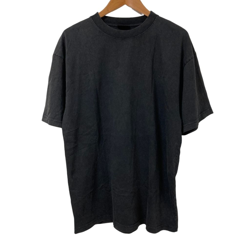 Balenciaga Back Logo Rhinestone Short Sleeve Fade T-Shirt XXS Black Spring — view 2