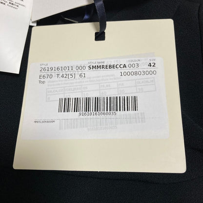 Max Mara 'S Smmrebecca Georgette Blouse Navy Spring Summer — view 7