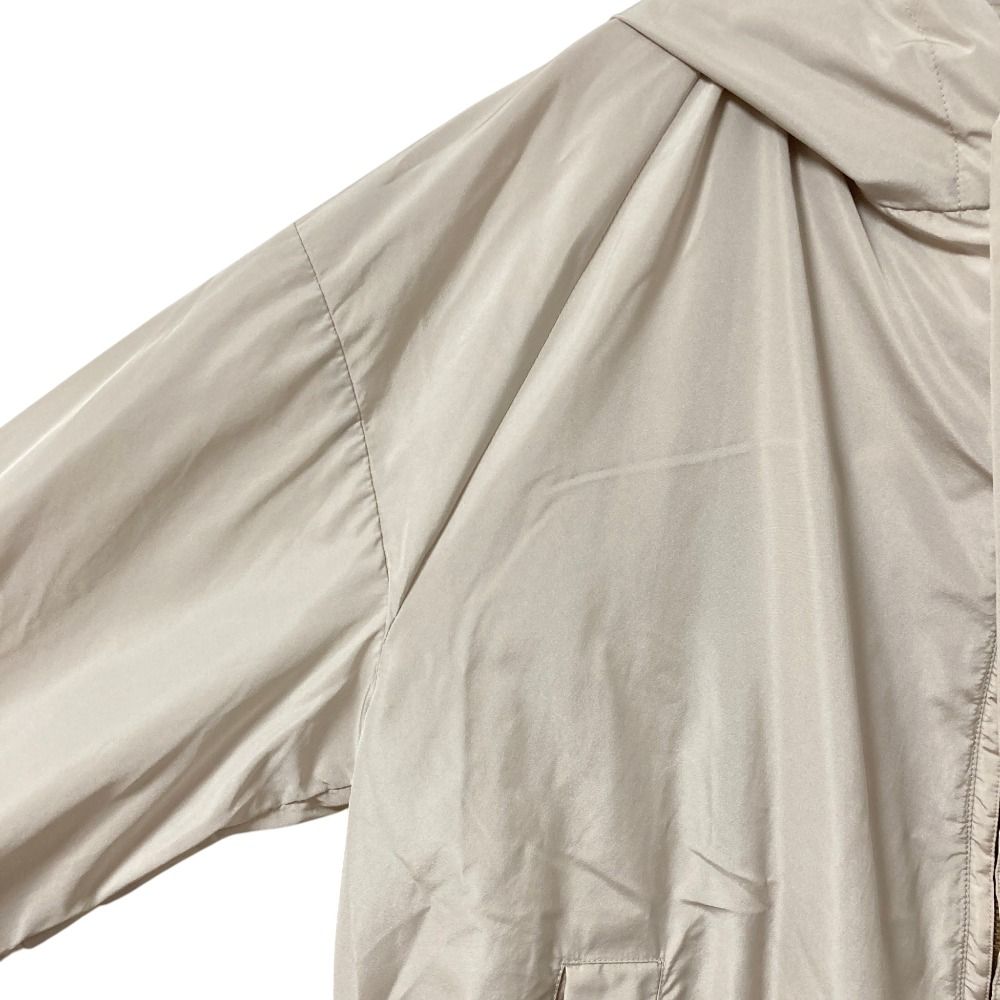 Max Mara S Smmcammeo Short Taffeta Jacket Rain Hoodie Greige Spring Summer 38 — view 5