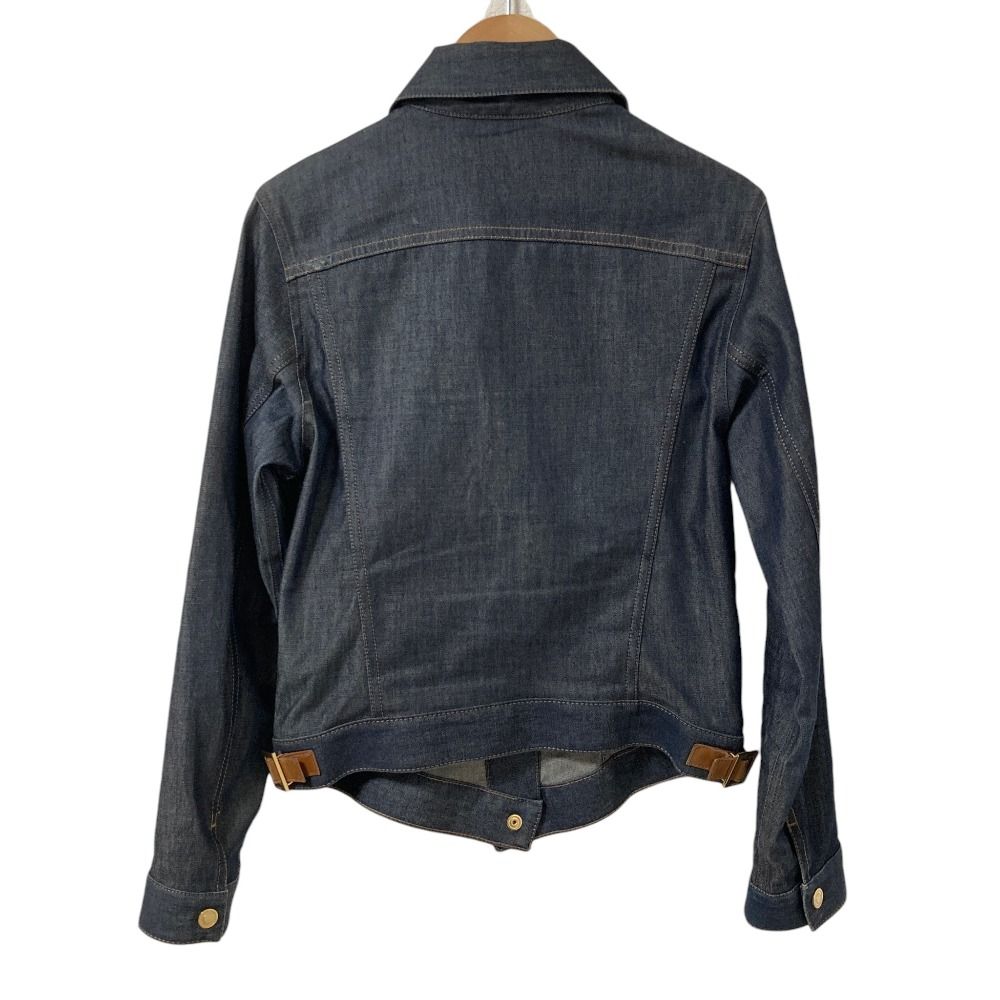 Gucci Tom Ford Era Gold Button Chambray Trackerjacket Navy — view 2