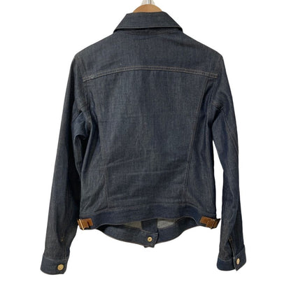 Gucci Tom Ford Era Gold Button Chambray Trackerjacket Navy — view 2