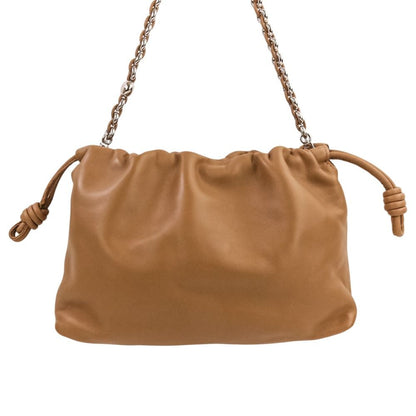 Loewe Flamenco Perth Leather Shoulder Bag Medium Mocha Brown — view 4