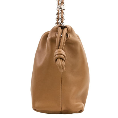 Loewe Flamenco Perth Leather Shoulder Bag Medium Mocha Brown — view 5