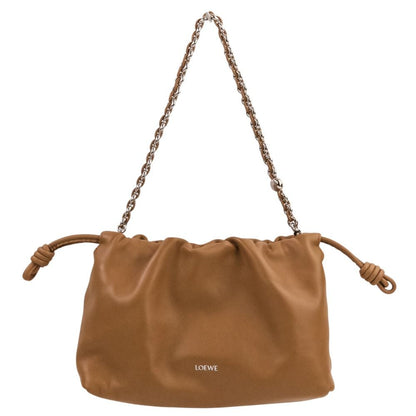 Loewe Flamenco Perth Leather Shoulder Bag Medium Mocha Brown — view 2