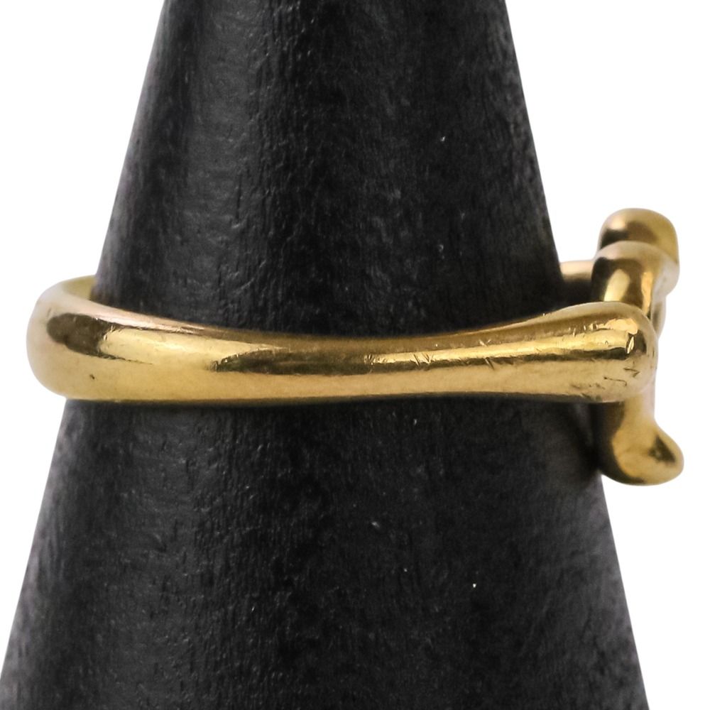 Tiffany & Co Diamond Open Heart Ring Gold — view 5