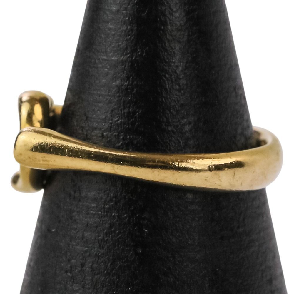 Tiffany & Co Diamond Open Heart Ring Gold — view 3