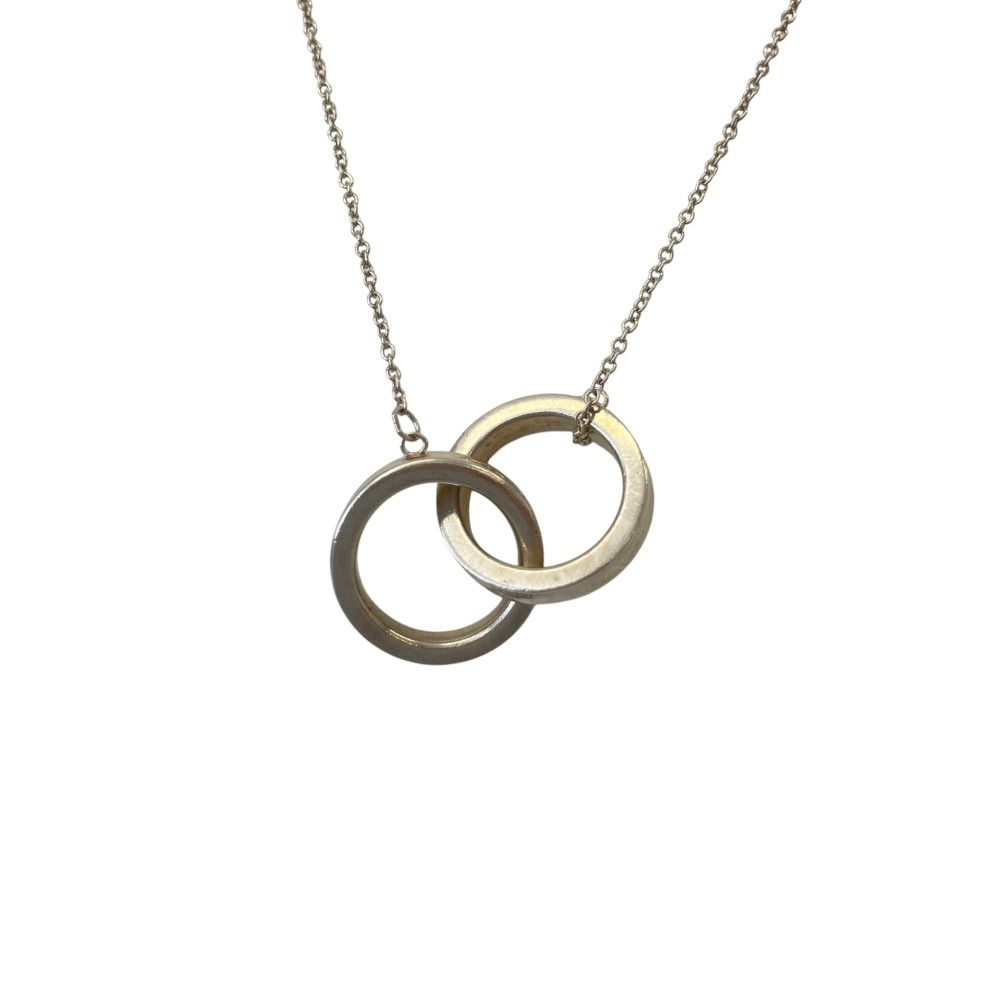 Tiffany & Co 1837 Interlocking Circle Necklace 925 Sterling Silver