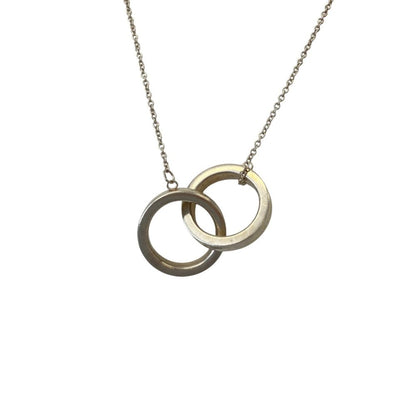 Tiffany & Co 1837 Interlocking Circle Necklace 925 Sterling Silver