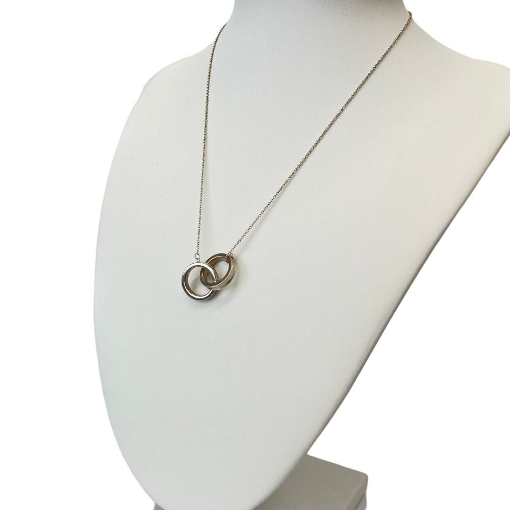 Tiffany & Co 1837 Interlocking Circle Necklace 925 Sterling Silver — view 3