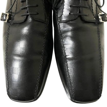 Louis Vuitton Damier Leather Derby Shoes Dress Black Spring Summer Fall Winter 5 — view 5