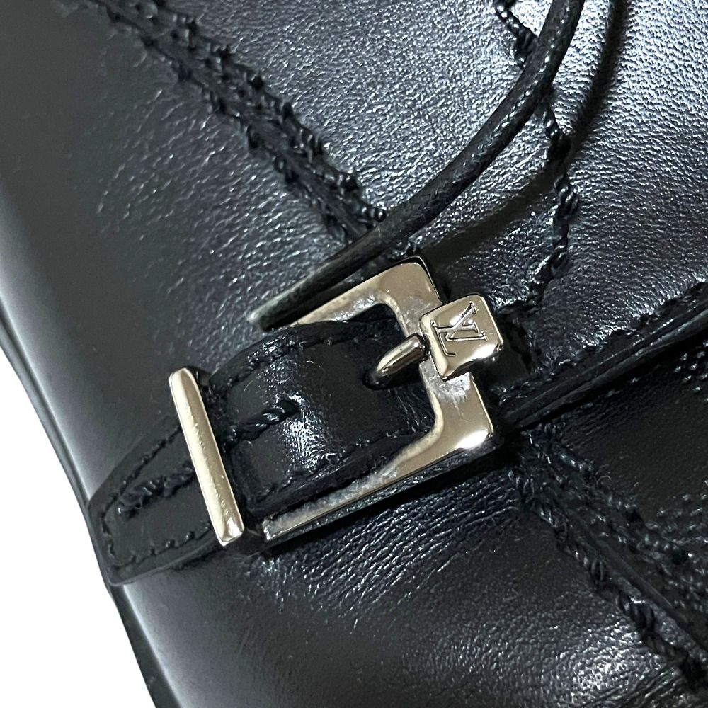 Louis Vuitton Damier Leather Derby Shoes Dress Black Spring Summer Fall Winter 5 — view 6