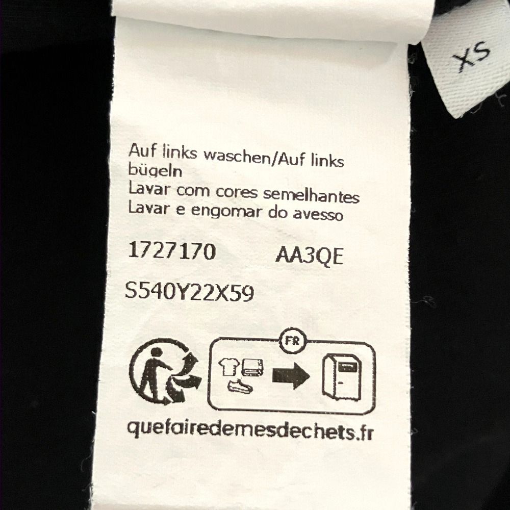 Loewe Anagram Embroidery Asymmetric Design Short Sleeve T-Shirt Black Spring XS — view 6