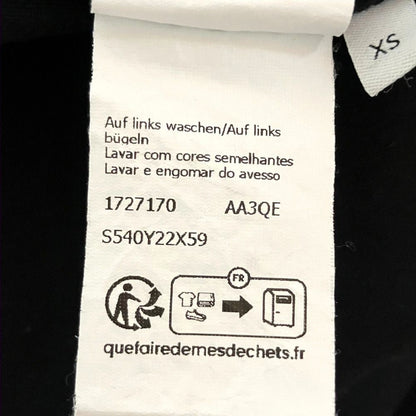 Loewe Anagram Embroidery Asymmetric Design Short Sleeve T-Shirt Black Spring XS — view 6
