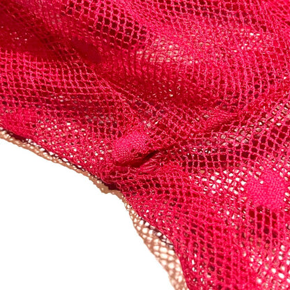 Dior Short Sleeve Sheer Heart Lace Blouse Shirt Pink Spring Summer — view 8