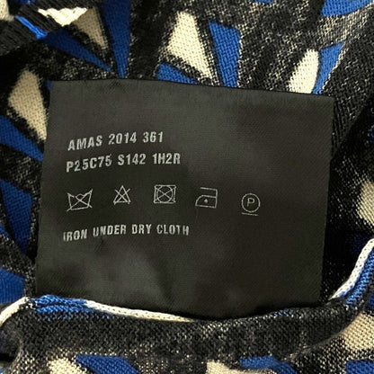 Prada Geometric Knit Cardigan Black Blue White — view 5